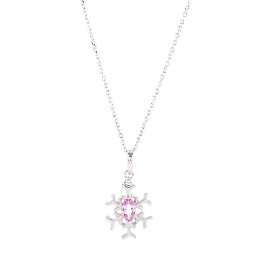 【中古A品】  ノンブランドジュエリー ピンクサファイア ネックレス   K18ホワイトゴールド 横浜関内店