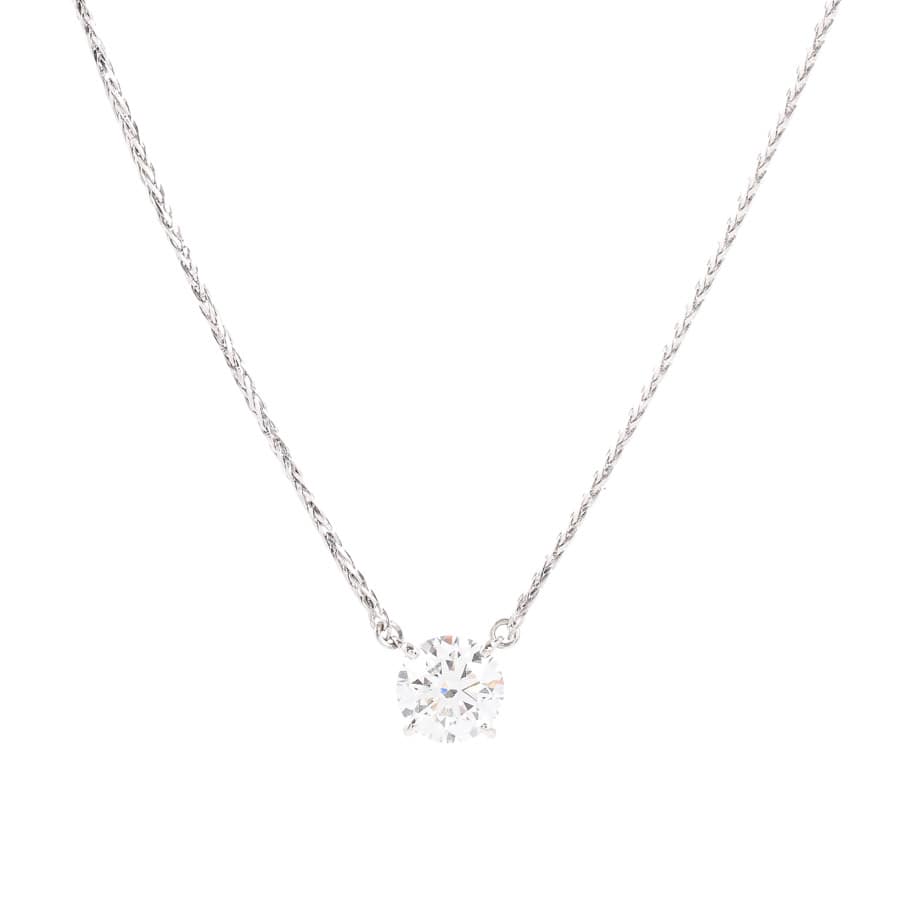 【中古A品】  ノンブランドジュエリー ダイヤ ネックレス   プラチナ900/850 元町本店