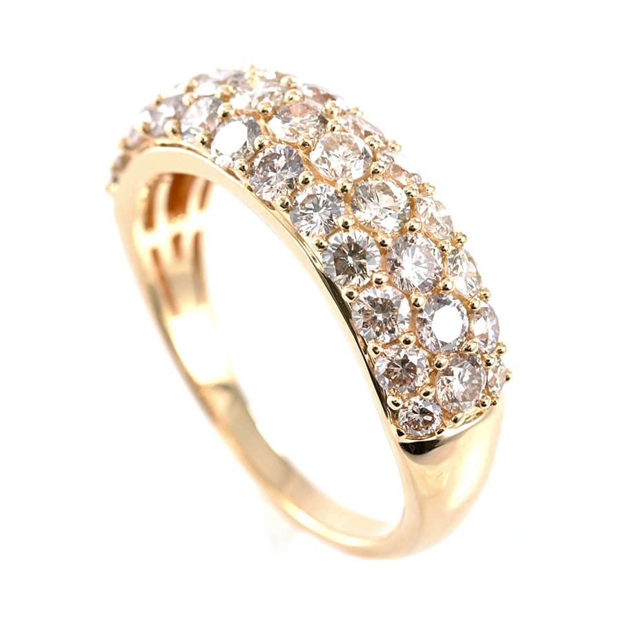 【中古A品】  ノンブランドジュエリー ダイヤ リング   K18YG 横浜関内店