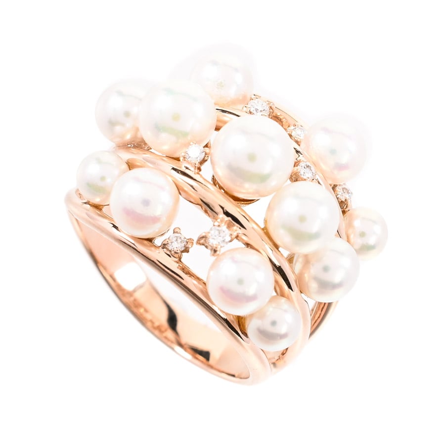 【中古A品】  ノンブランドジュエリー パール リング   K18ピンクゴールド 横浜関内店