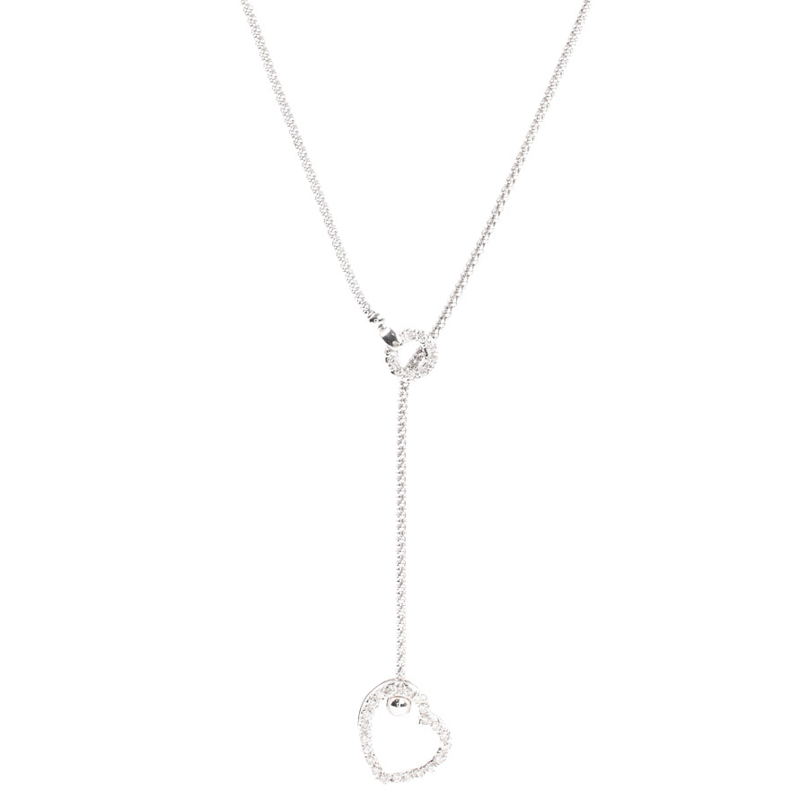 【中古A品】  ノンブランドジュエリー ダイヤ ネックレス   K18ホワイトゴールド 横浜関内店