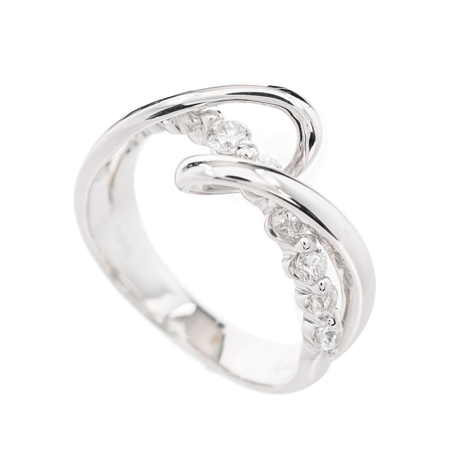 【中古A品】  ノンブランドジュエリー ダイヤ リング   K18ホワイトゴールド 横浜関内店