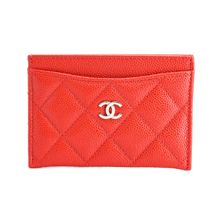 【中古A品】  シャネル クラシックカードケース  AP0213 キャビア THE YOKOHAMA FRONT