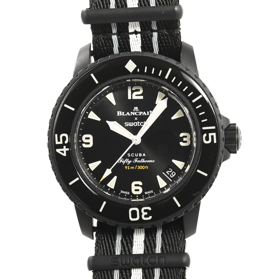 【中古A品】  スウォッチ フィフティファゾムス オーシャン オブ ストーム  SO35B400 セラミック 横浜関内店