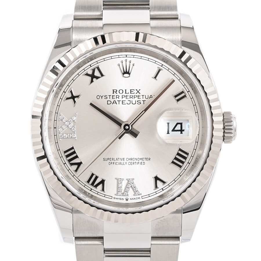 【中古A品】  ロレックス デイトジャスト36  126234/OYS ステンレス/ホワイトゴールド THE YOKOHAMA FRONT