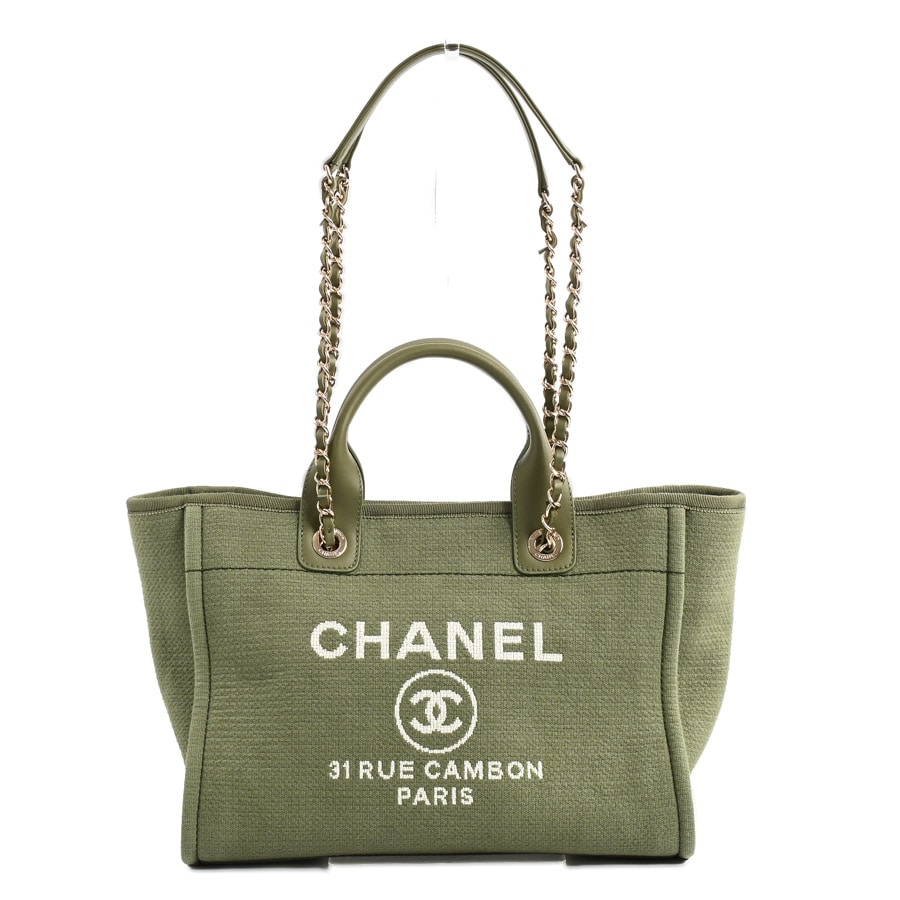 【中古SA品】  シャネル ドーヴィルショピングバッグ ドーヴィル AS3257 キャンバス 銀座