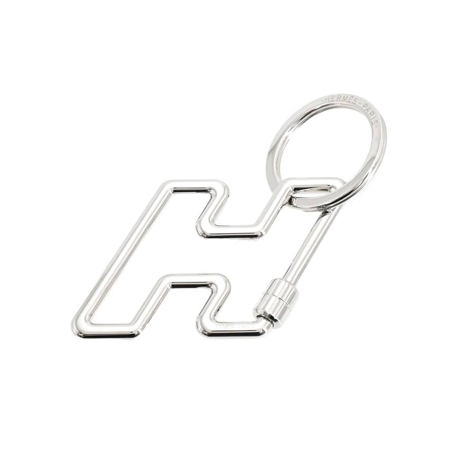 【中古A品】  エルメス Hトゥスピードキーリング   パラジウム THE YOKOHAMA FRONT