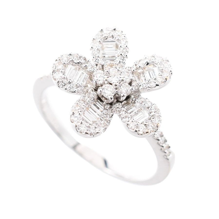 【中古A品】  ポンテヴェキオ ダイヤ リング   K18ホワイトゴールド 元町本店