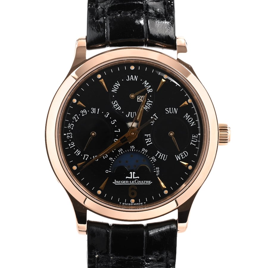 【中古A品】  ジャガールクルト マスターコントロール パーペチュアル カレンダー  140.240.807SAB ピンクゴールド 銀座