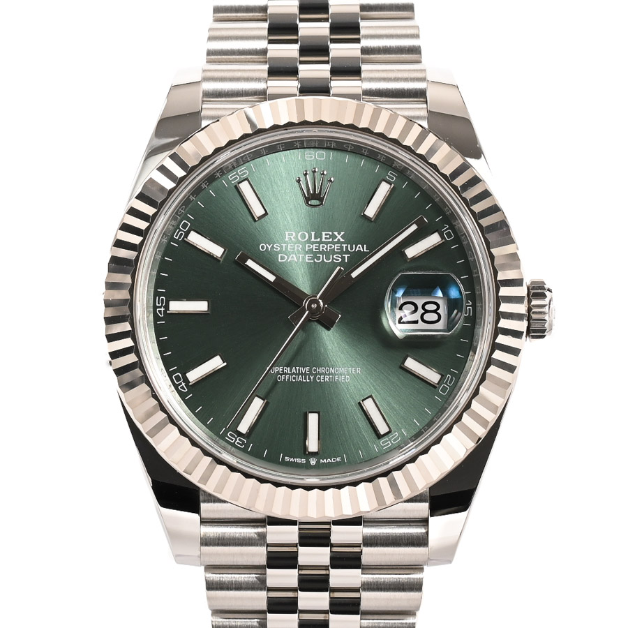 【中古A品】  ロレックス デイトジャスト41  126334/J ステンレス/ホワイトゴールド 銀座