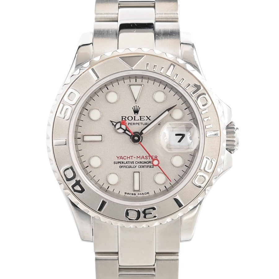 【中古A品】  ロレックス ヨットマスターロレジウム  169622 ステンレス/プラチナ 銀座
