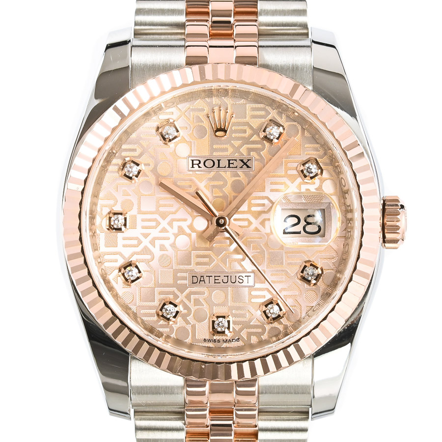 【中古A品】  ロレックス デイトジャスト  116231G ステンレス/ピンクゴールド THE YOKOHAMA FRONT