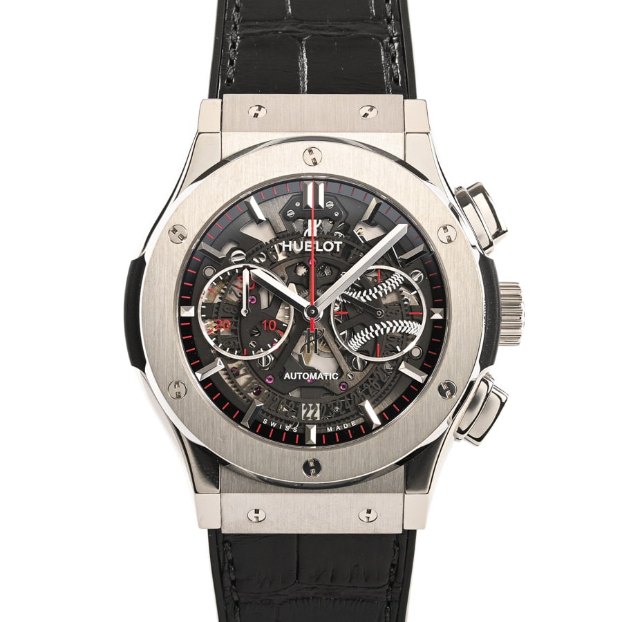 【中古A品】  ウブロ クラッシックフュージョン アエロフュージョン WBSCプレミア  525.NX.0123.VR.WBS15 チタニウム 横浜関内店