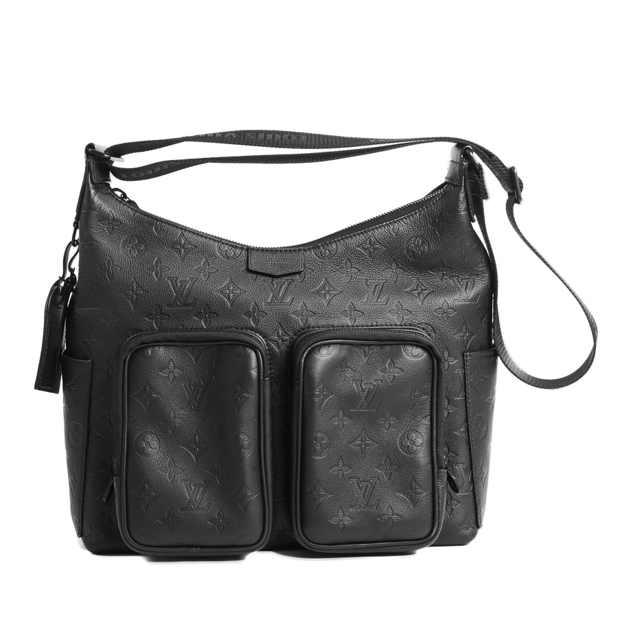 【中古SA品】  ルイヴィトン ホーボーカーゴ モノグラムシャドウ M14778 カーフ THE YOKOHAMA FRONT