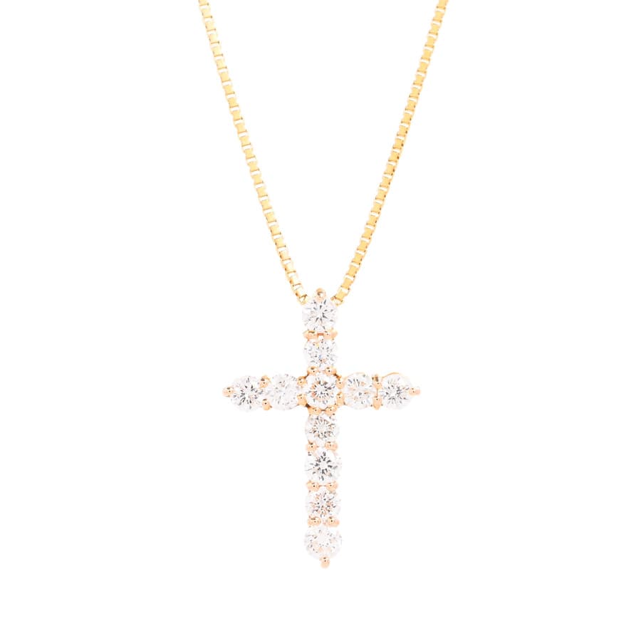 【中古A品】  ノンブランドジュエリー クロス   K18YG 元町本店