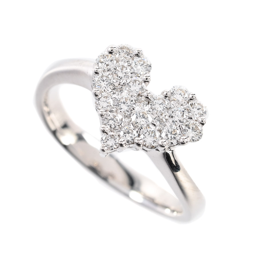 【中古A品】  ノンブランドジュエリー ダイヤ リング   K18ホワイトゴールド 横浜関内店