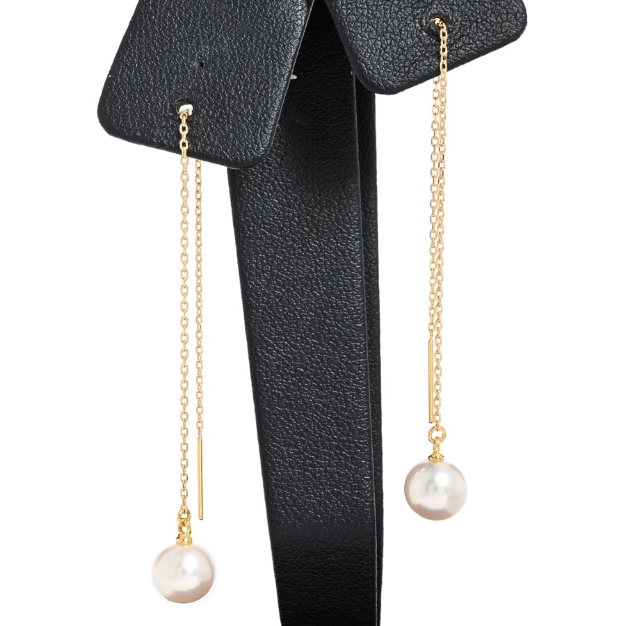 【中古A品】  タサキ パール ピアス   K18イエローゴールド 銀座