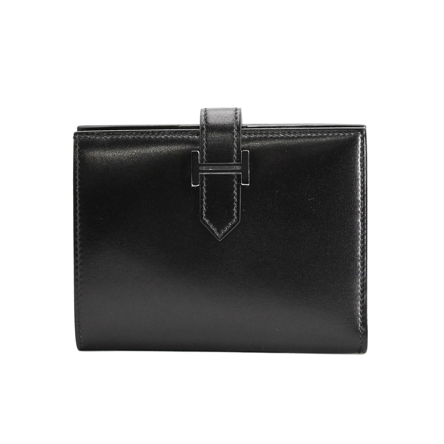 【中古SA品】  エルメス ベアンコンパクト   ボックスカーフ 元町本店