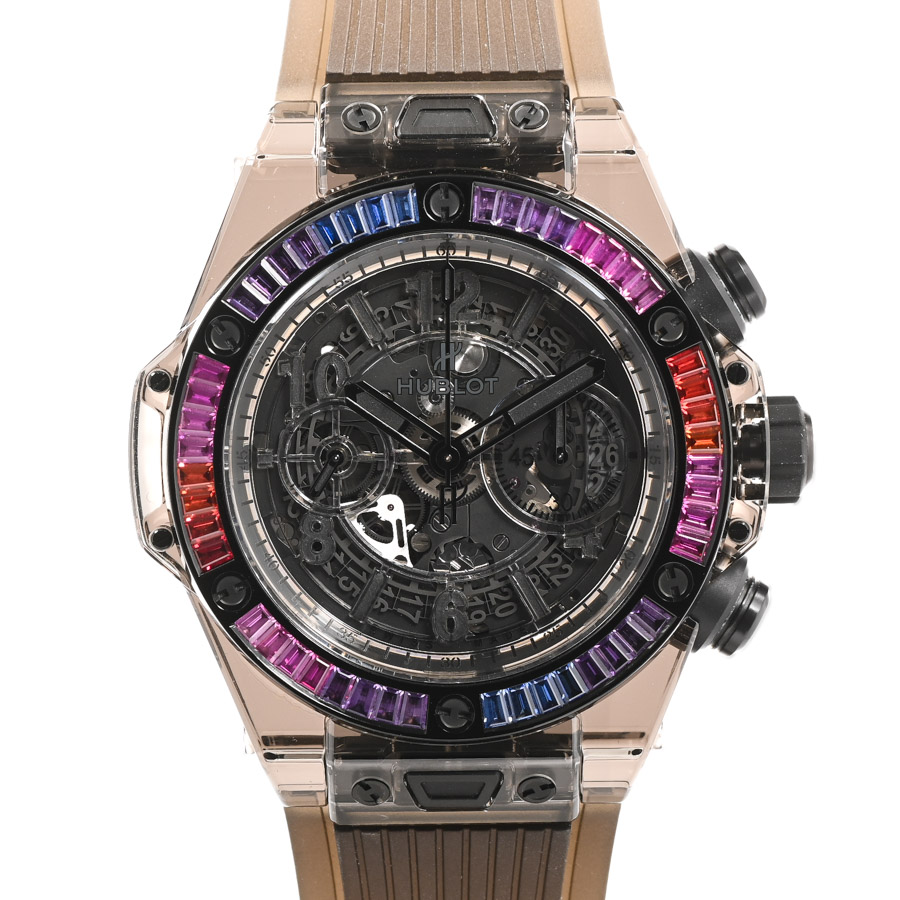 【中古A品】  ウブロ ビッグバン ウニコ オールブラック サファイア ギャラクシー  411.JB.4901.RT.4098 サファイアクリスタル 横浜関内店