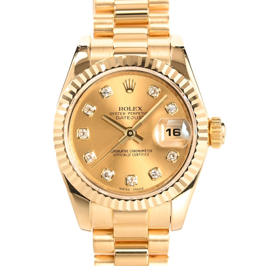 【中古A品】  ロレックス デイトジャスト  179178G イエローゴールド 銀座