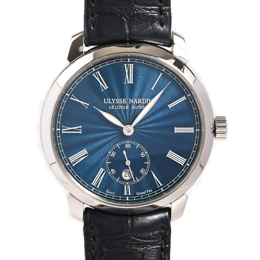 【中古A品】  ユリスナルダン クラシコ マニュファクチュール  3203-136/E3 ステンレス 銀座