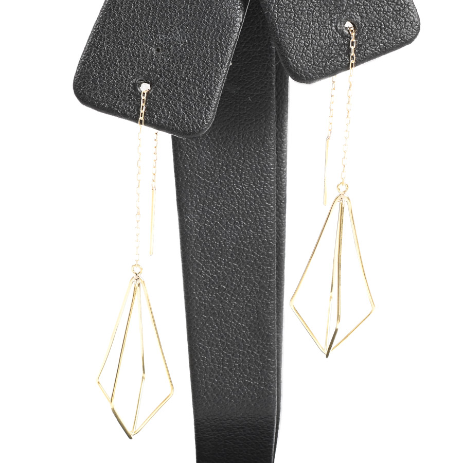 【中古A品】  ノンブランドジュエリー ピアス   K18YG 銀座