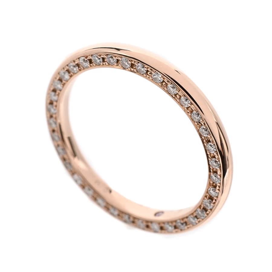 【中古A品】  ノンブランドジュエリー ダイヤ リング   K18ピンクゴールド 銀座