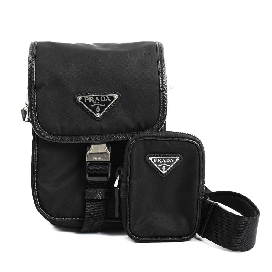 【中古A品】  プラダ ショルダーバッグ  2VD043 リナイロン THE YOKOHAMA FRONT