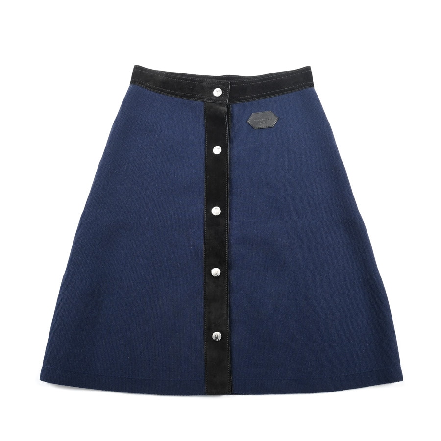 【中古A品】  ルイヴィトン ニットスカート  F8KZ020JX ウール THE YOKOHAMA FRONT