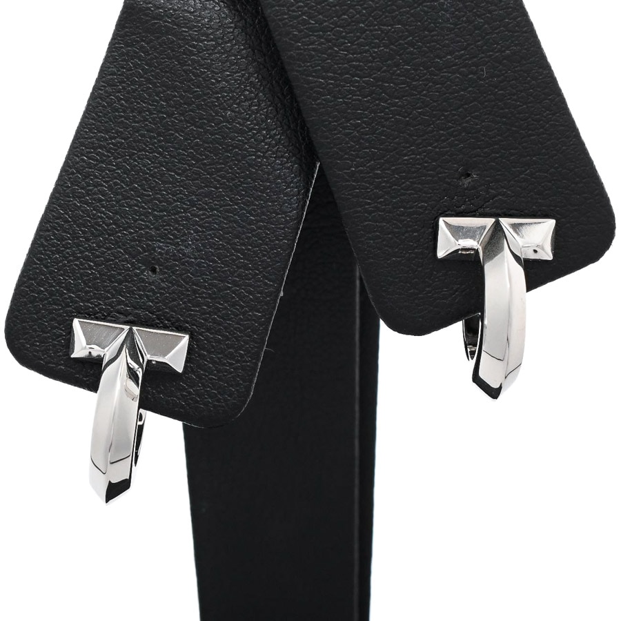 【中古A品】  ティファニー Tワン フープ   K18ホワイトゴールド(K18WG) 新宿歌舞伎町店