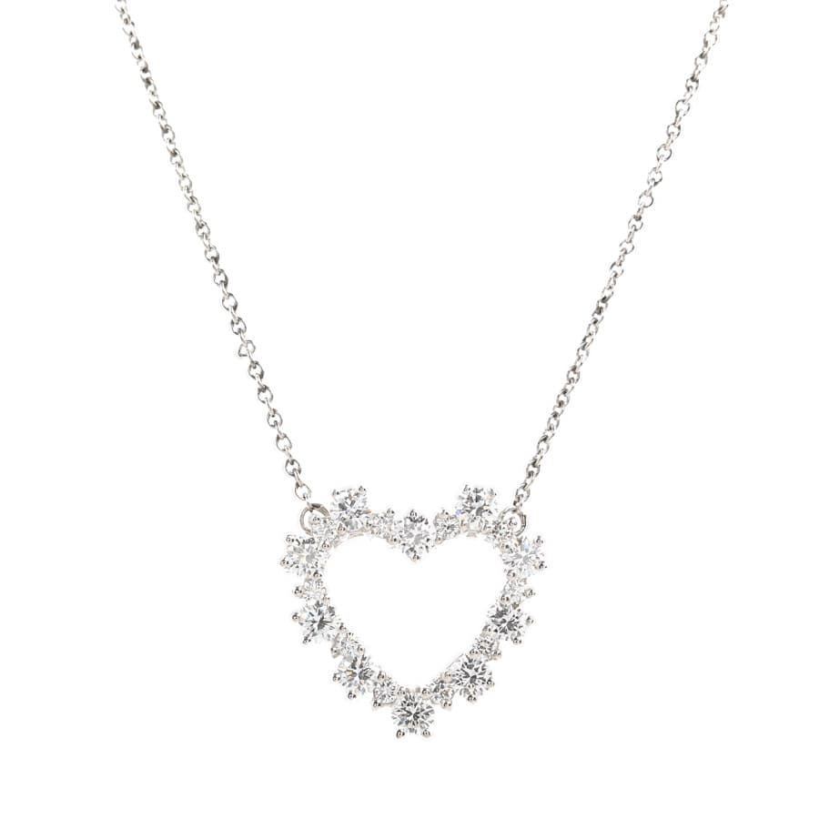 【中古A品】  ティファニー センチメンタルハート   プラチナ950(Pt950) 銀座