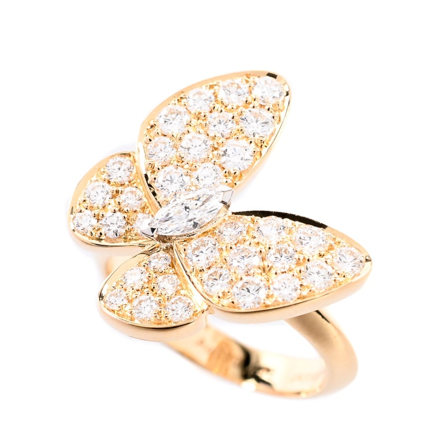 【中古A品】  ヴァンクリーフアーペル ドゥパピヨン  VCARP3DQ46 K18イエローゴールド(K18YG) 横浜関内店