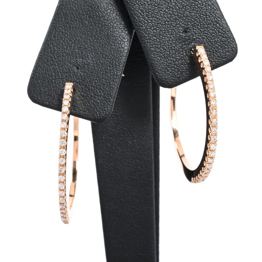 【中古A品】  その他ブランド フープ   K18ピンクゴールド 銀座