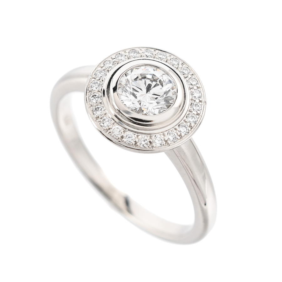 【中古A品】  カルティエ ダムール   Pt950 銀座