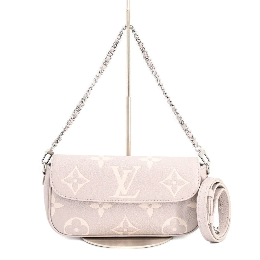 【未使用品】  ルイヴィトン ウォレットオンチェーンアイビー バイカラーアンプラント M14225  THE YOKOHAMA FRONT