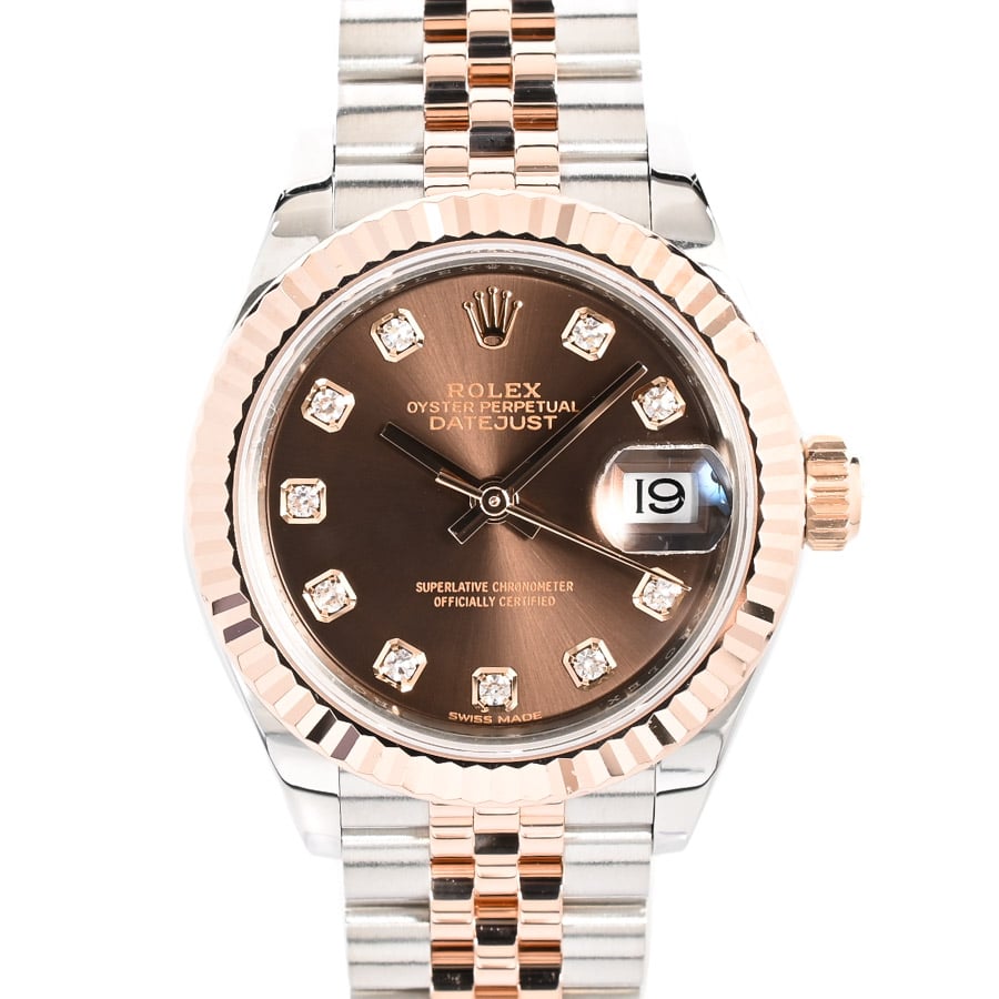 【中古A品】  ロレックス デイトジャスト28  279171G/J ステンレス/ピンクゴールド THE YOKOHAMA FRONT