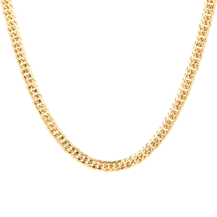 【中古A品】  ノンブランドジュエリー 喜平ネックレス 6面ダブル 49.5g   K18YG 横浜関内店