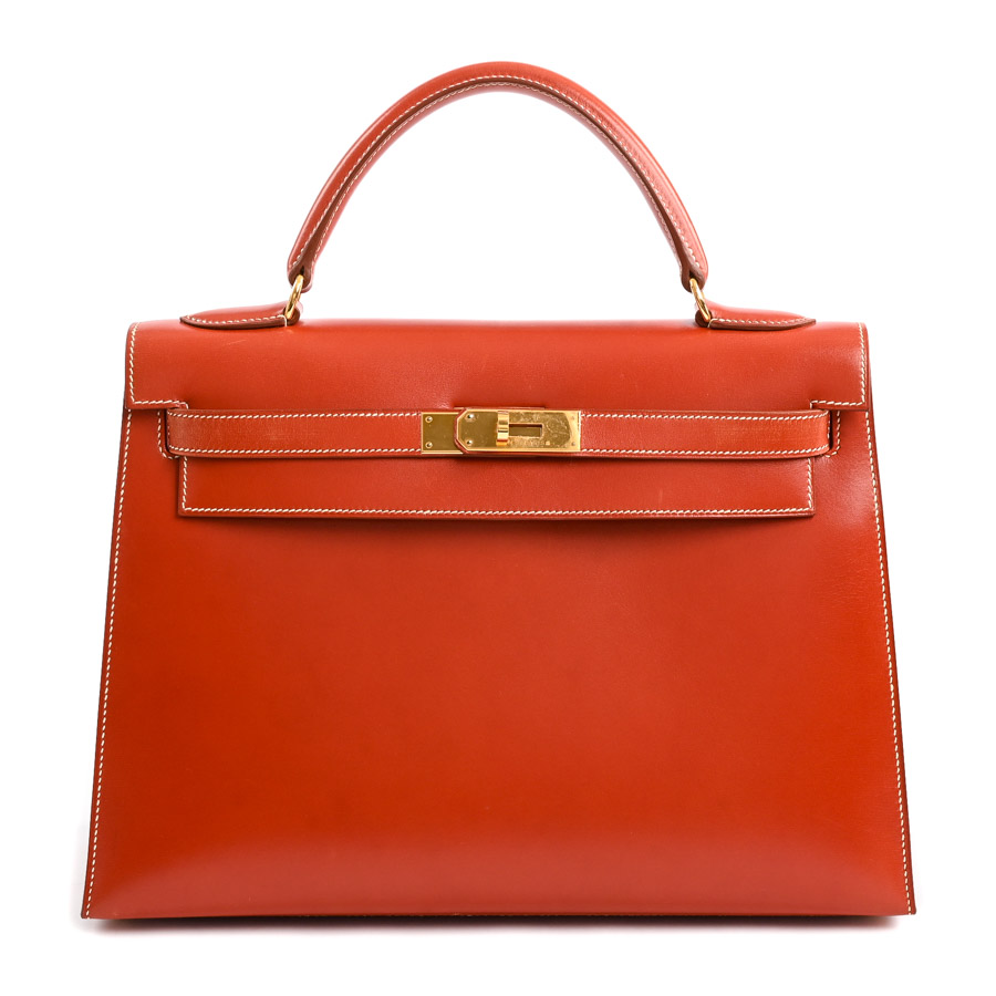 【中古A品】  エルメス ケリー32   ボックスカーフ 銀座