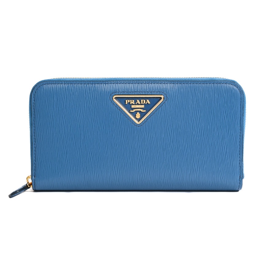 ジップアラウンド長財布(約W20xH10.3cm ブルー): ブランド財布【公式