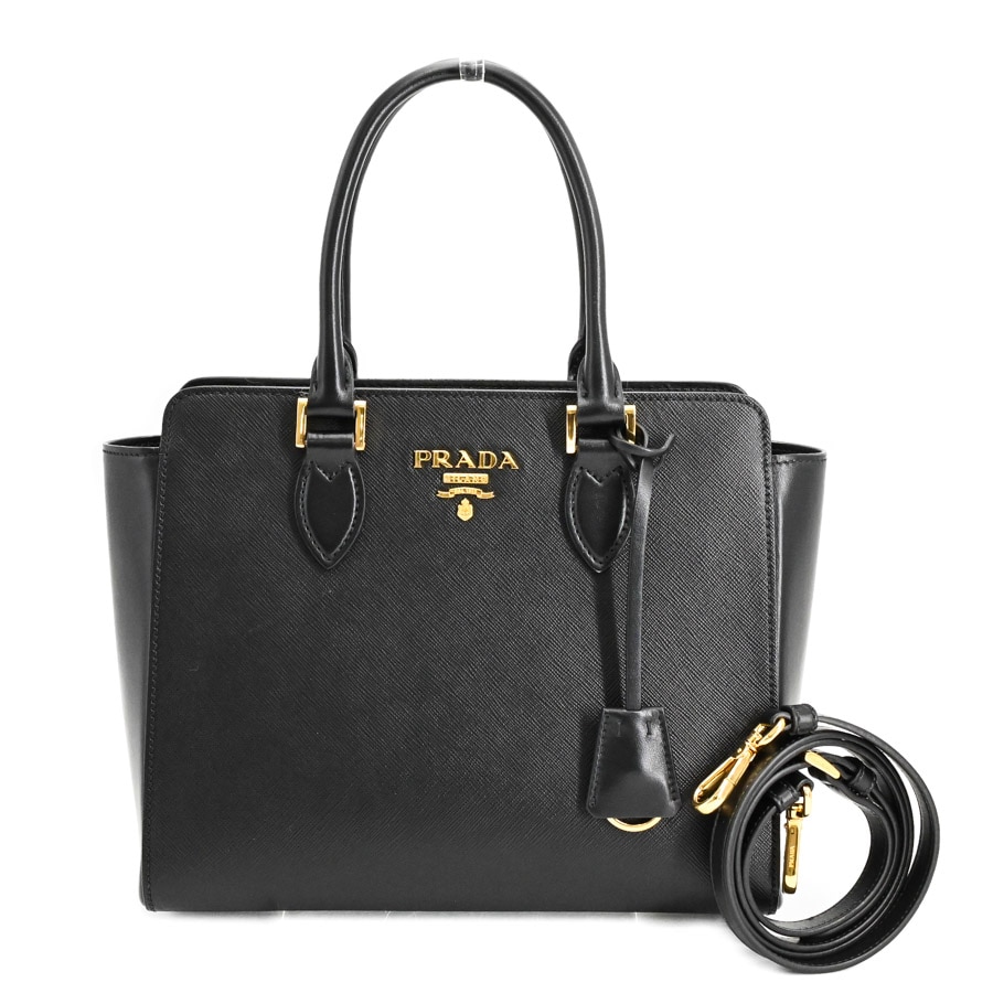 【中古A品】  プラダ 2WAYハンドバッグ  1BA113 サフィアノ 元町本店
