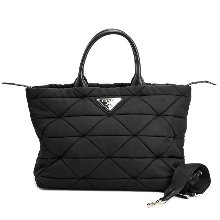 【中古A品】  プラダ ミディアムパデッドトート  1BG435 テスート 横浜関内店