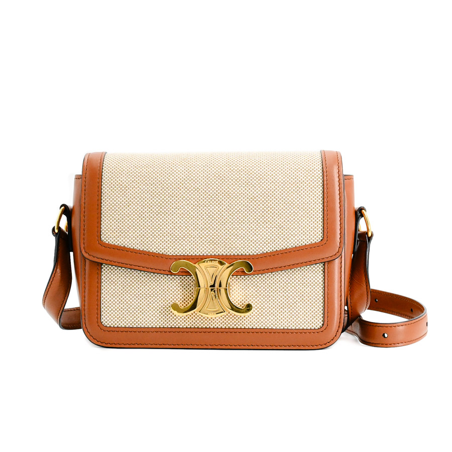 【中古A品】  セリーヌ ティーントリオンフショルダーバッグ  188882 キャンバス 新宿歌舞伎町店