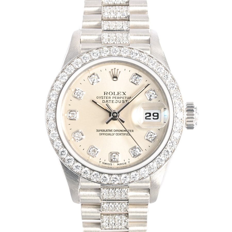 【中古A品】  ロレックス デイトジャスト  69136G プラチナ 元町本店