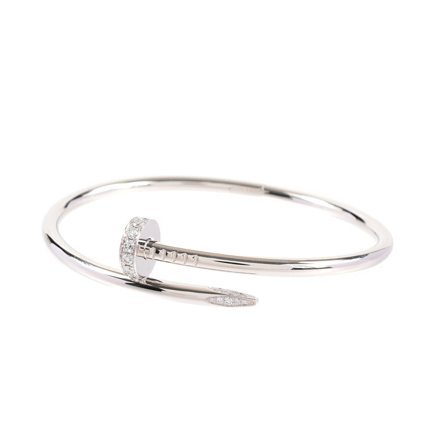 【中古A品】  カルティエ ジュストアンクル  B6048718 K18ホワイトゴールド THE YOKOHAMA FRONT