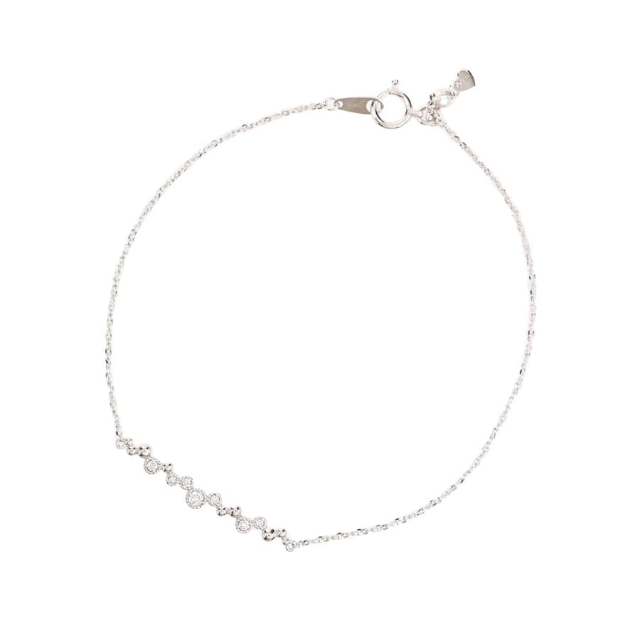 【中古A品】  ノンブランドジュエリー ダイヤ ブレスレット   K18ホワイトゴールド 横浜関内店