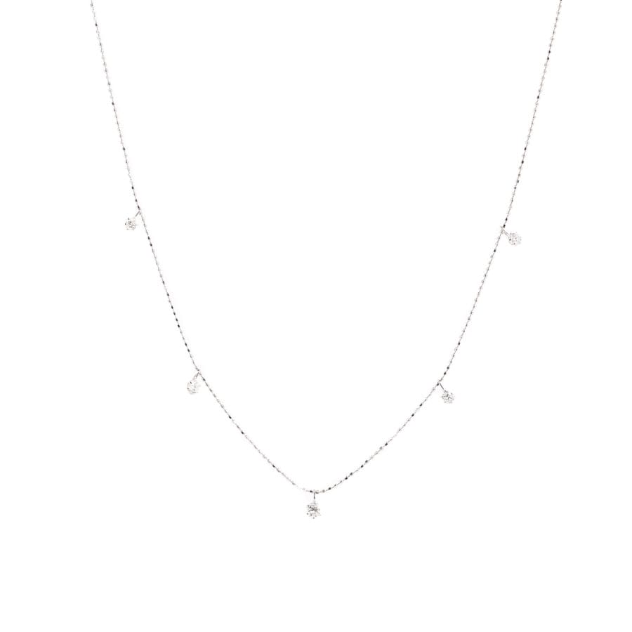 【中古A品】  ノンブランドジュエリー ダイヤ ネックレス   K18ホワイトゴールド 横浜関内店