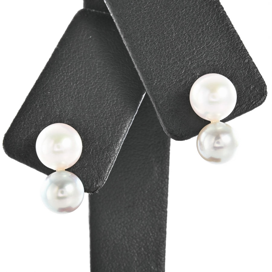 【中古A品】  ノンブランドジュエリー パール ピアス   プラチナ900 横浜関内店