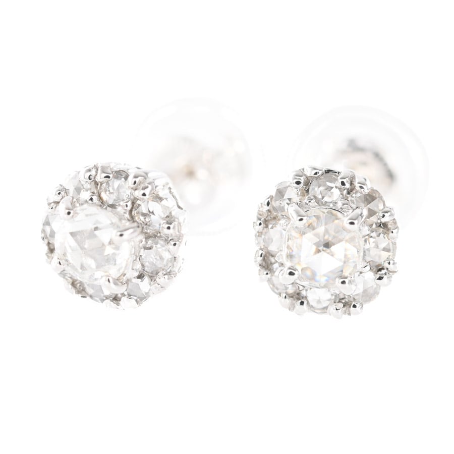 【中古A品】  ノンブランドジュエリー ダイヤ ピアス   K18ホワイトゴールド 横浜関内店