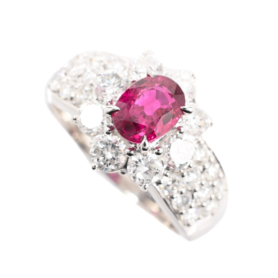 【中古A品】  ノンブランドジュエリー ルビー リング   プラチナ900 横浜関内店