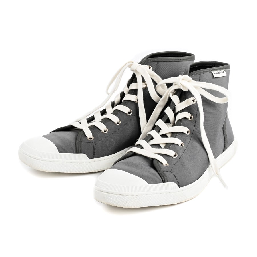【中古AB品】  エルメス ハイカットスニーカー  221929Z ナイロン THE YOKOHAMA FRONT